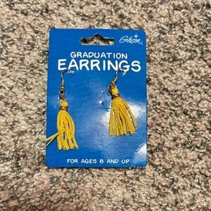 Gibson Gold Graduation Tassel Earrings